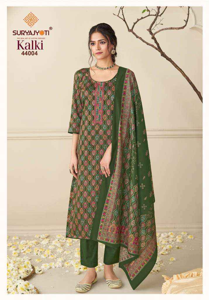 Suryajyoti Kalki Vol 44 Jam Satin Dress Material 8 Pcs Catalouge