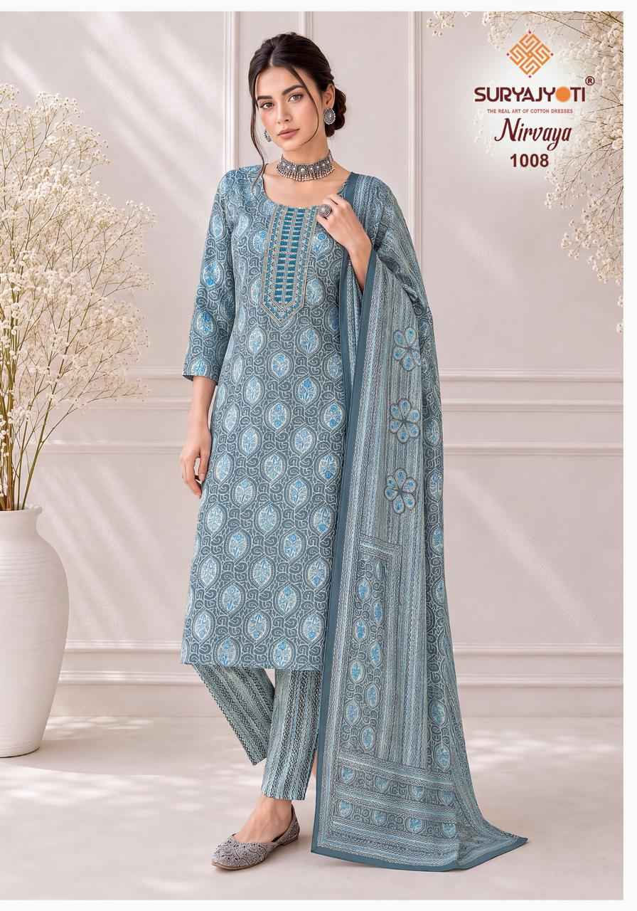 Suryajyoti Nirvaya Vol 1 Readymade Rayon Dress 10 pcs Catalogue